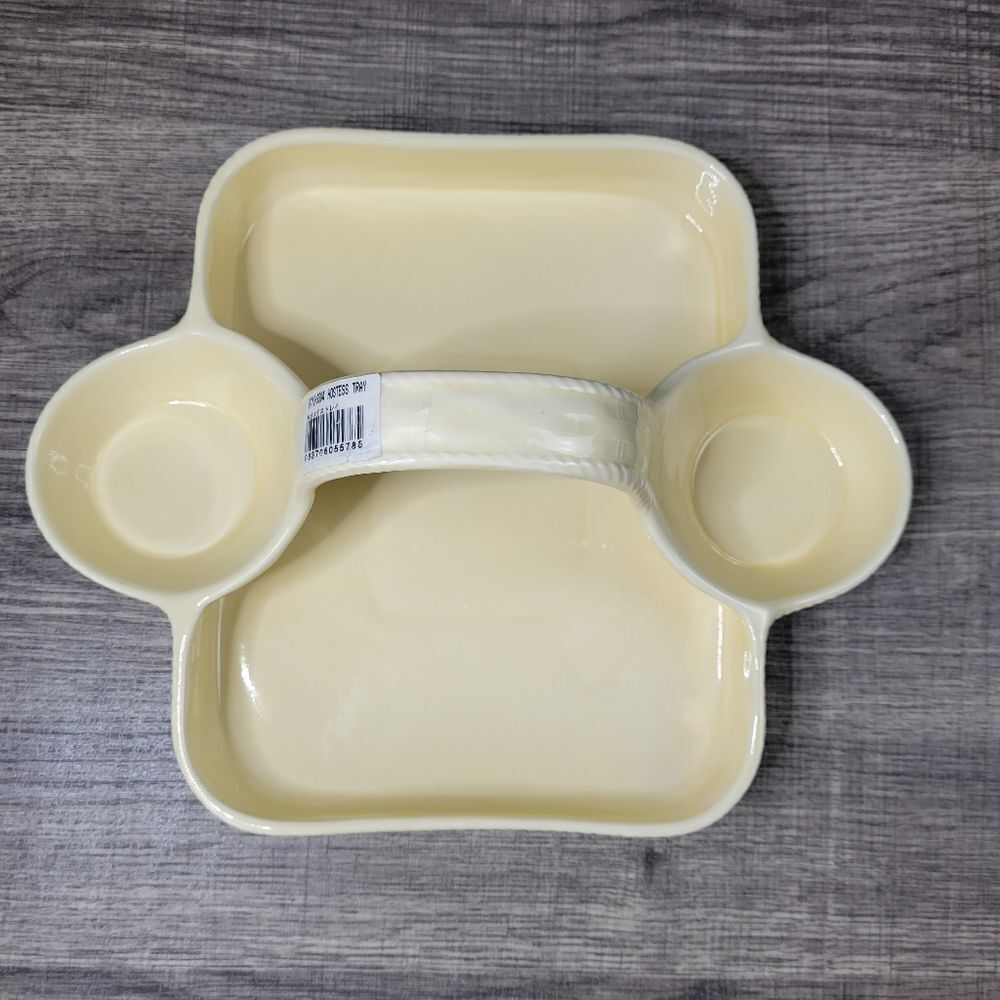 Nikko Woodbury‎ Basket Ivory Hostess Tray